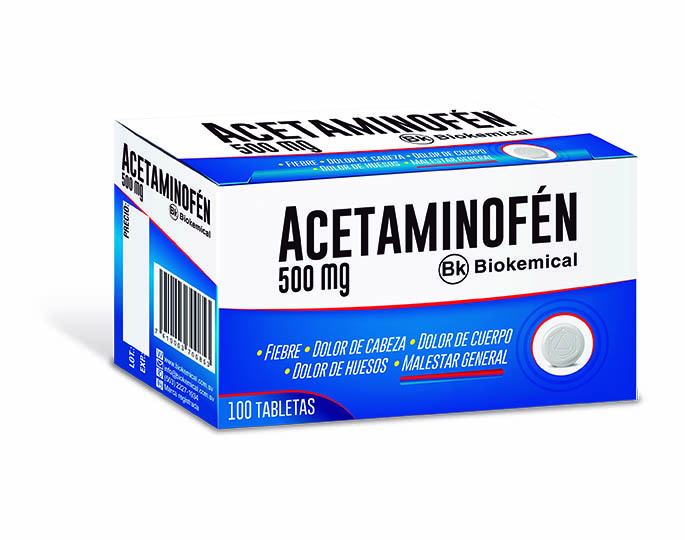 Acetaminofén 500 mg