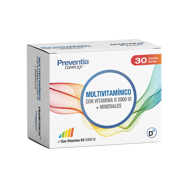 MULTIVITAMÍNICO CON VITAMINA D 2000UI + MINERALES