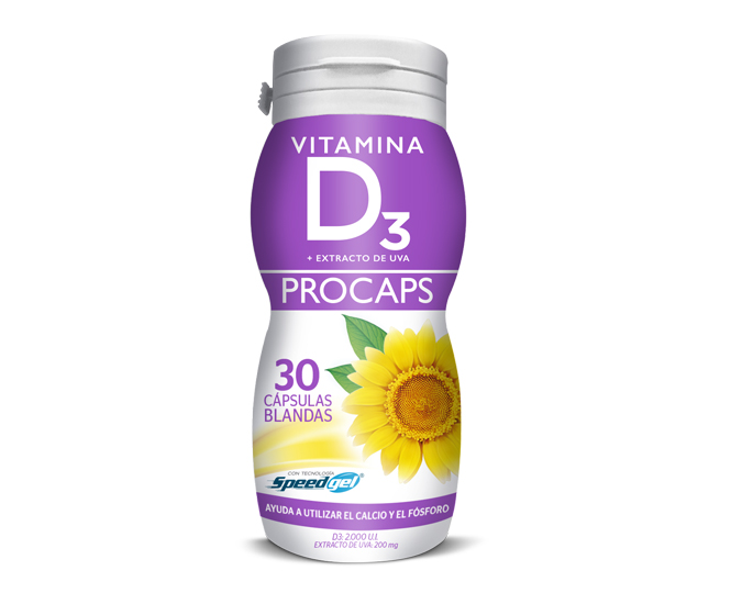 Vitamina D3 Procaps  + Extracto de uva